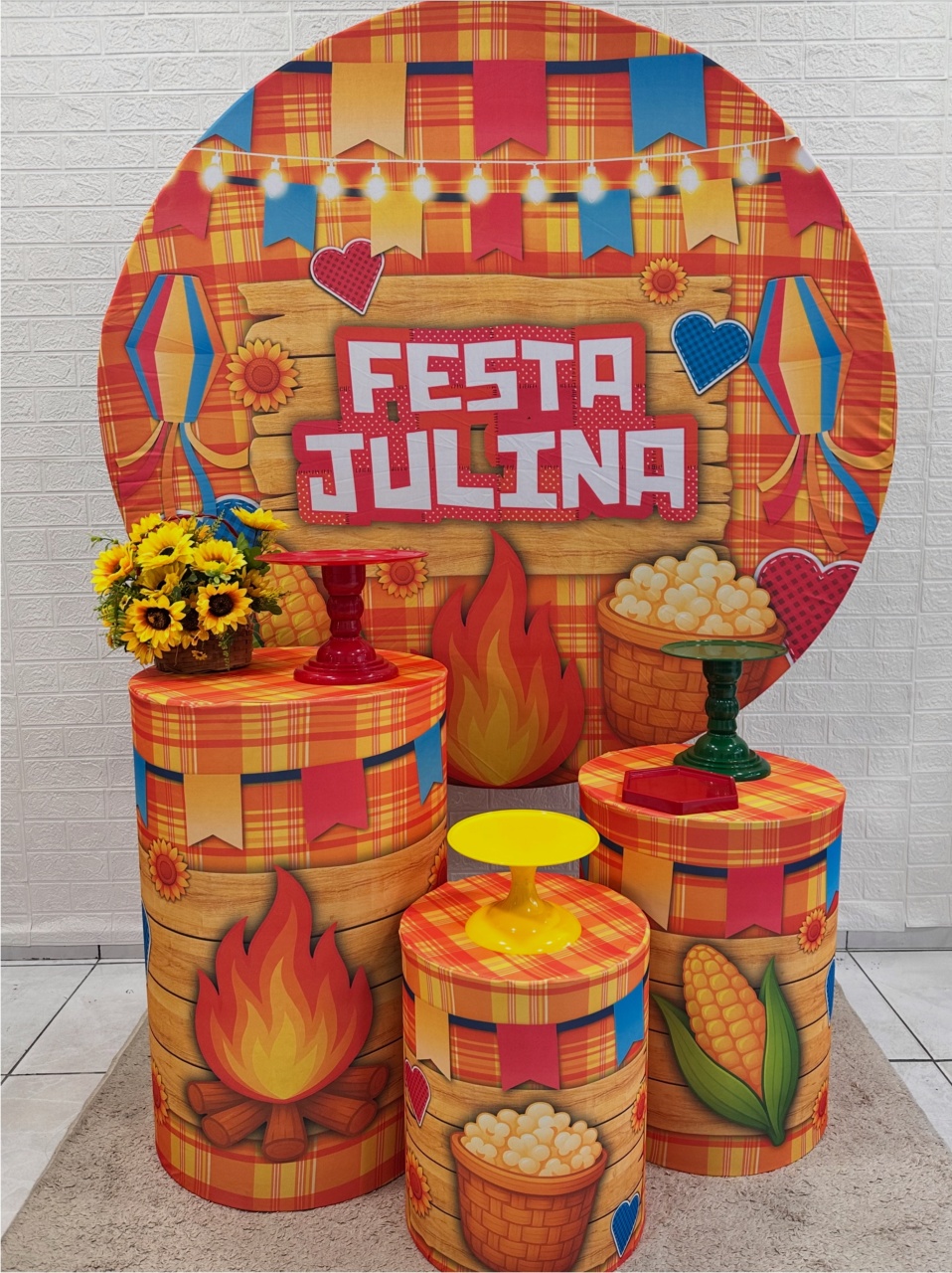 Kit Padrão Festa Junina - VIVAZ DECORAÇÕES - PEGUE E MONTE