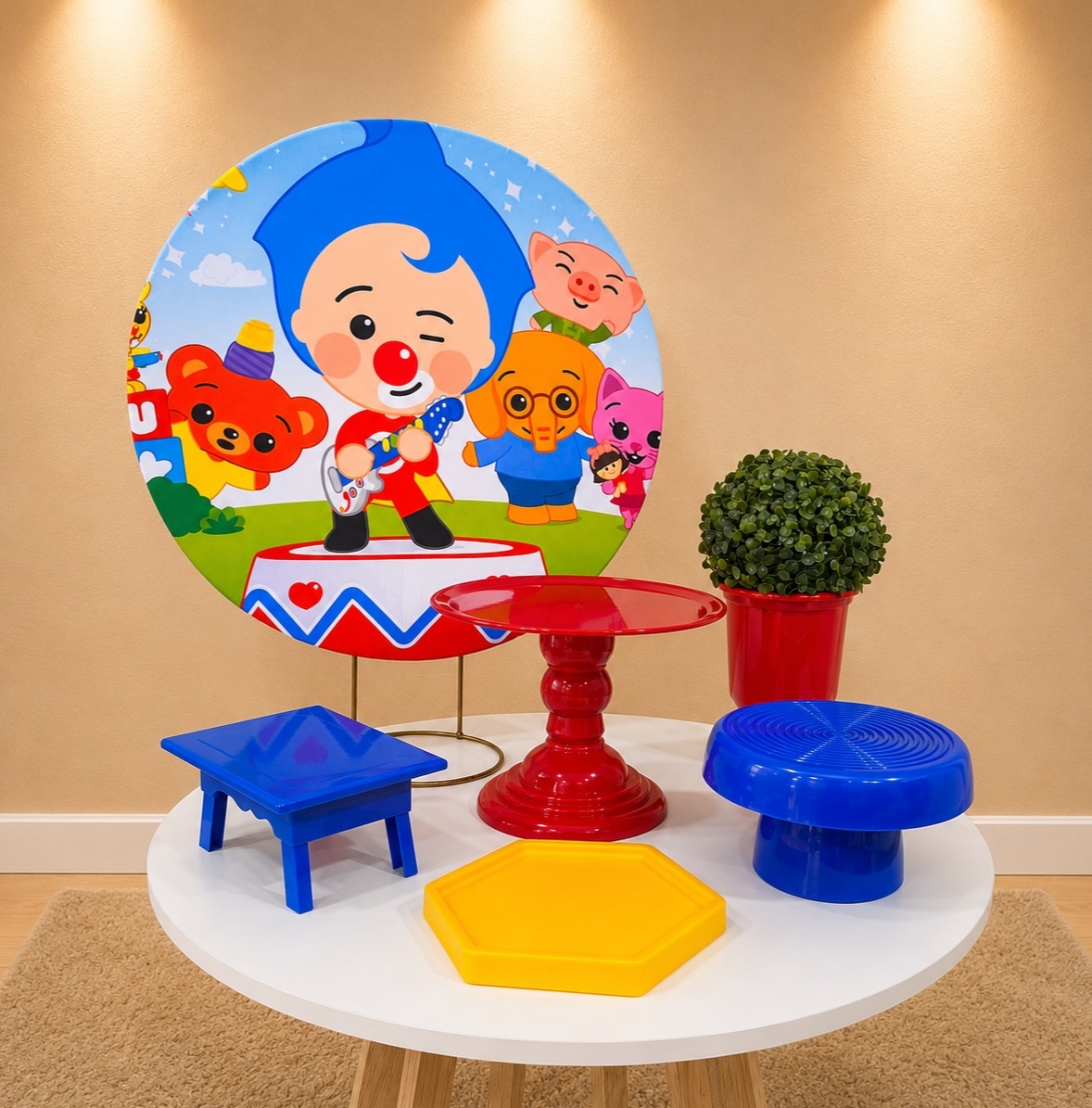 Mini Kit Palhaço Do Coração - VIVAZ DECORAÇÕES - PEGUE E MONTE