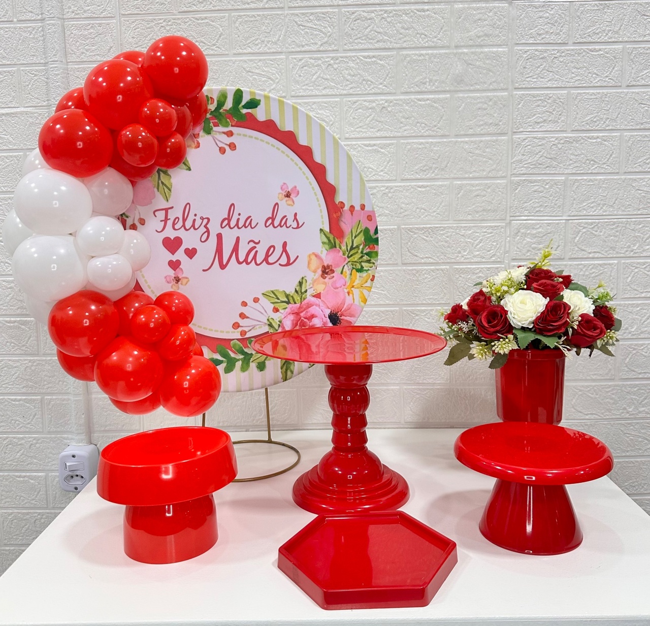 Mini Kit Dia das Mães Branco - VIVAZ DECORAÇÕES - PEGUE E MONTE