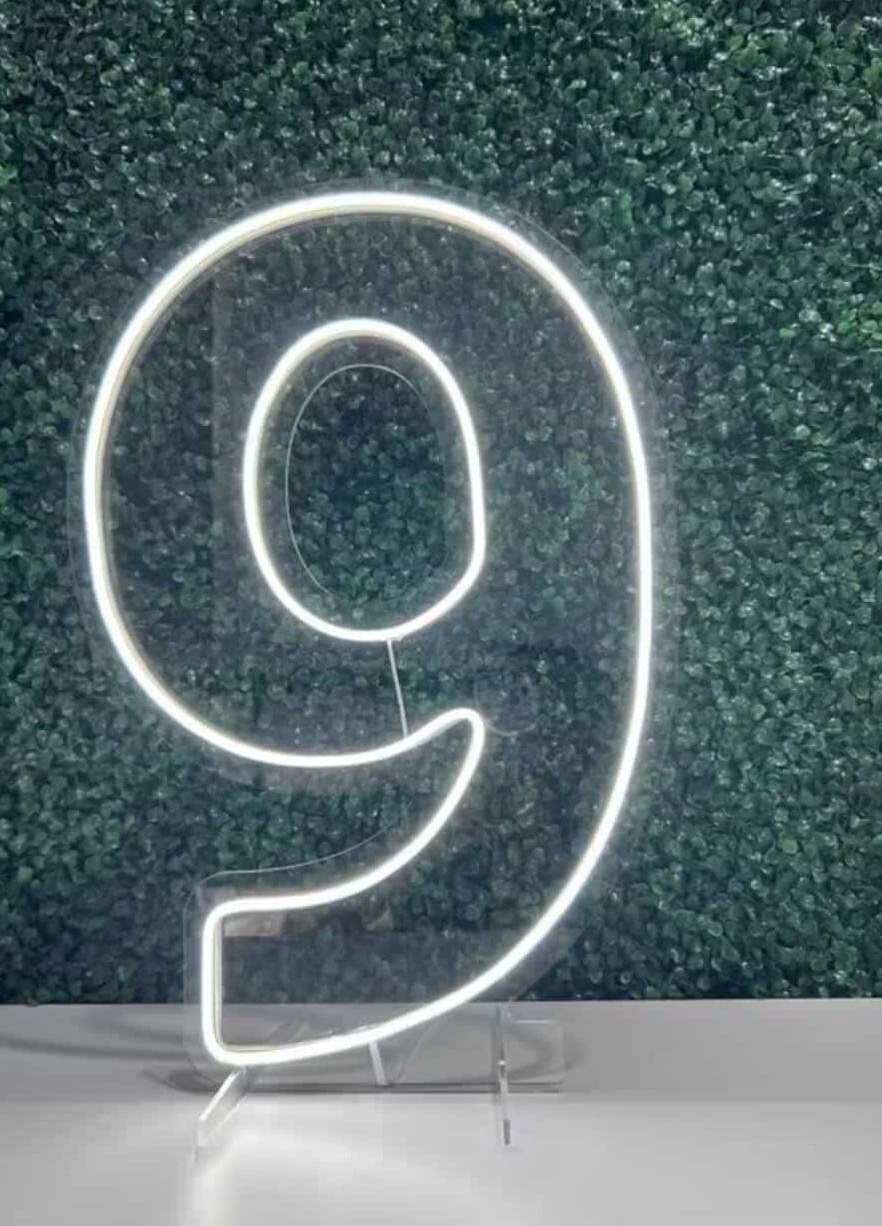 Led 50Cm (Nº 9)   - VIVAZ DECORAÇÕES - PEGUE E MONTE