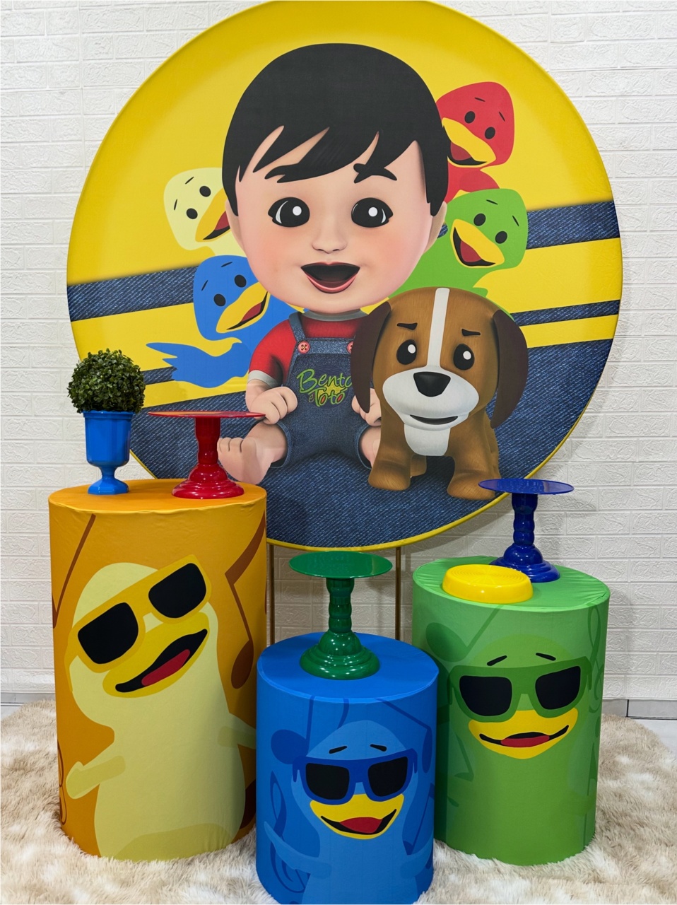 Kit Padrão Bento E Totó - VIVAZ DECORAÇÕES - PEGUE E MONTE