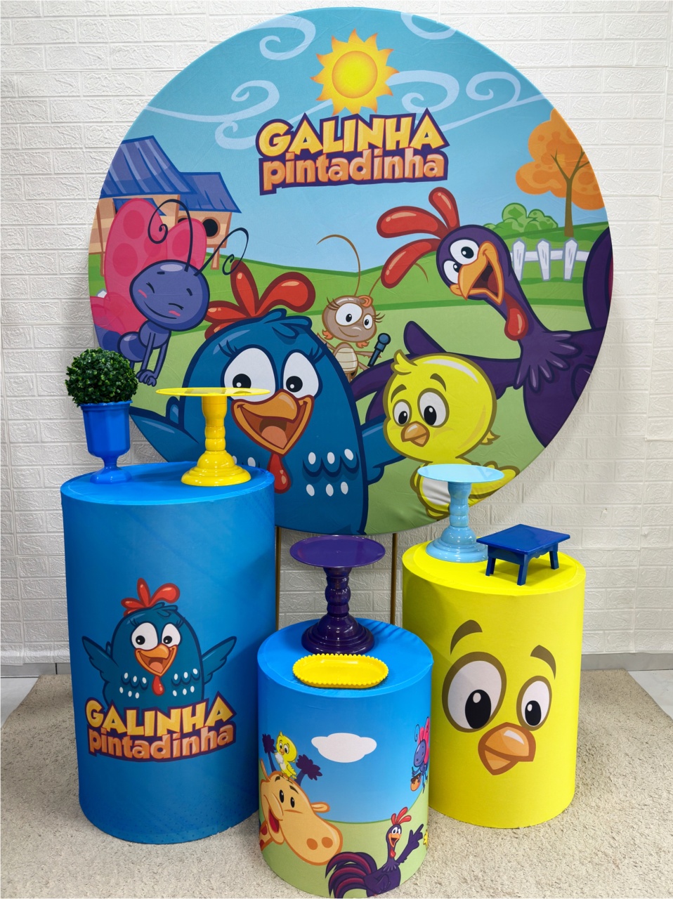 Kit Padrão Galinha Pintadinha - VIVAZ DECORAÇÕES - PEGUE E MONTE
