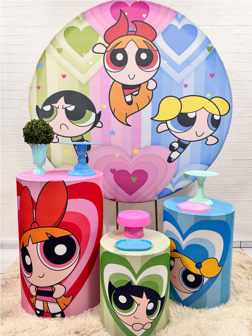 Kit Padrão Meninas Super Poderosas - VIVAZ DECORAÇÕES - PEGUE E MONTE
