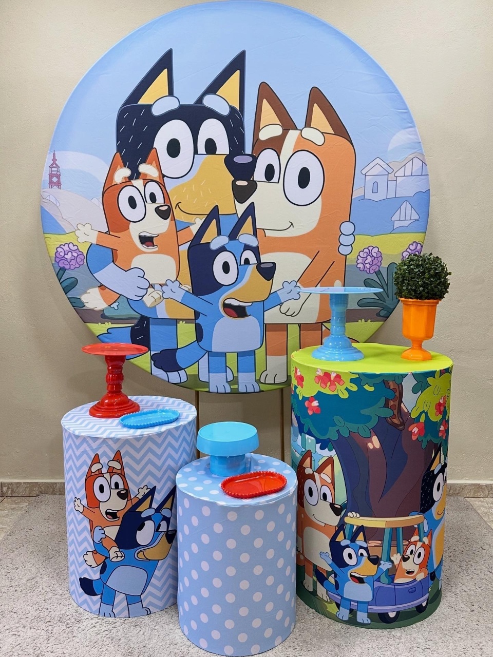 Kit Padrão Bluey - VIVAZ DECORAÇÕES - PEGUE E MONTE