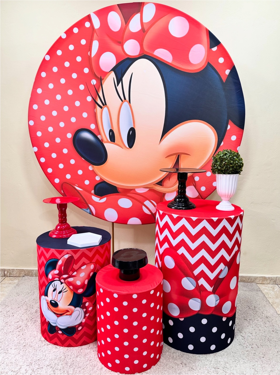 Kit Padrão Minie Vermelha - VIVAZ DECORAÇÕES - PEGUE E MONTE