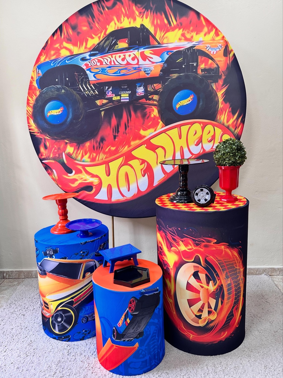 Kit Padrão Hot Wheels  - VIVAZ DECORAÇÕES - PEGUE E MONTE