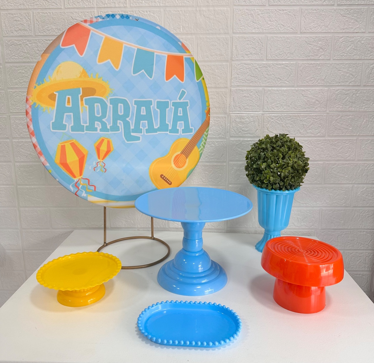 Mini Kit Arraiá Azul - VIVAZ DECORAÇÕES - PEGUE E MONTE