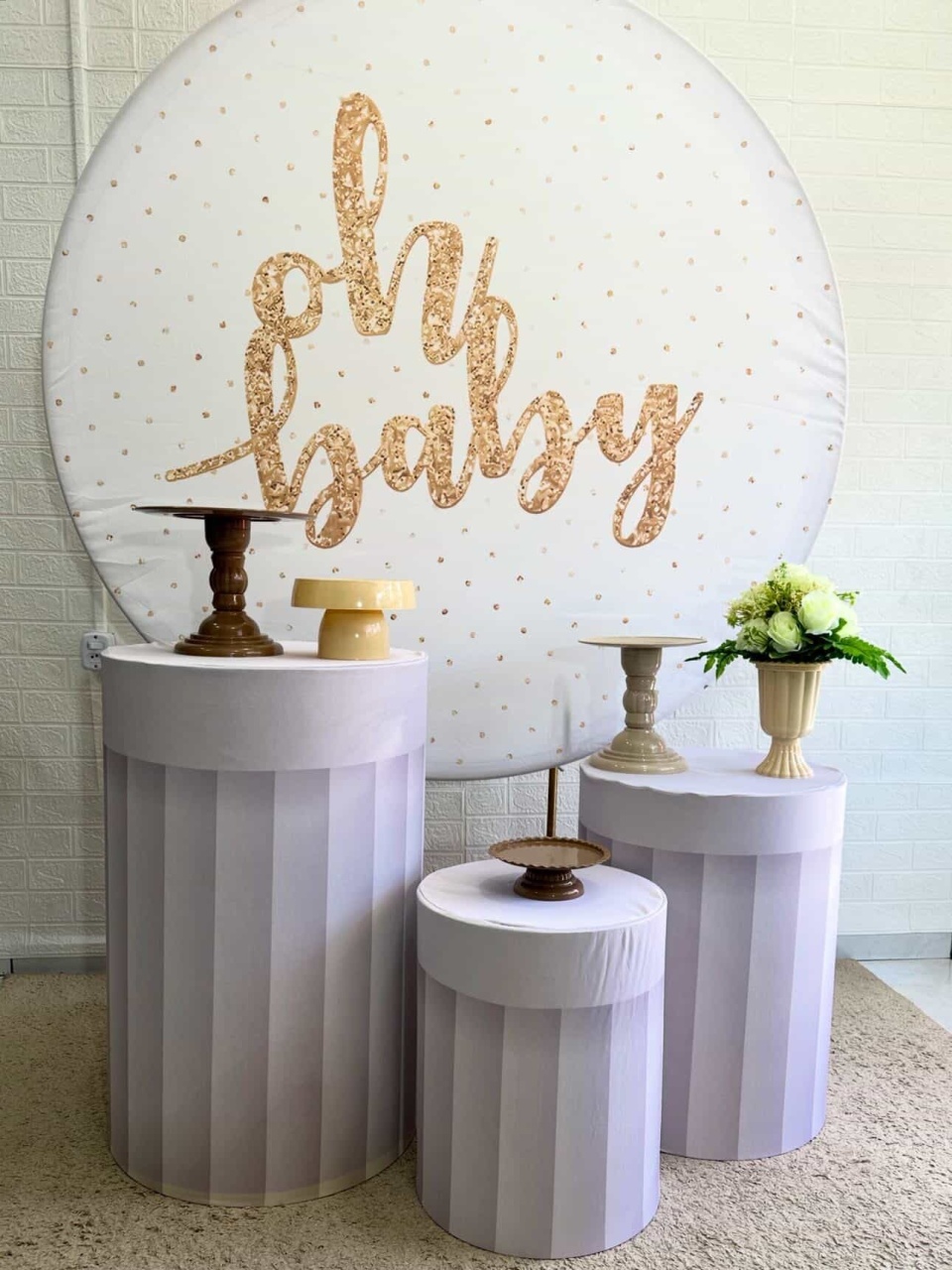 Kit Padrão Oh Baby Poa - VIVAZ DECORAÇÕES - PEGUE E MONTE