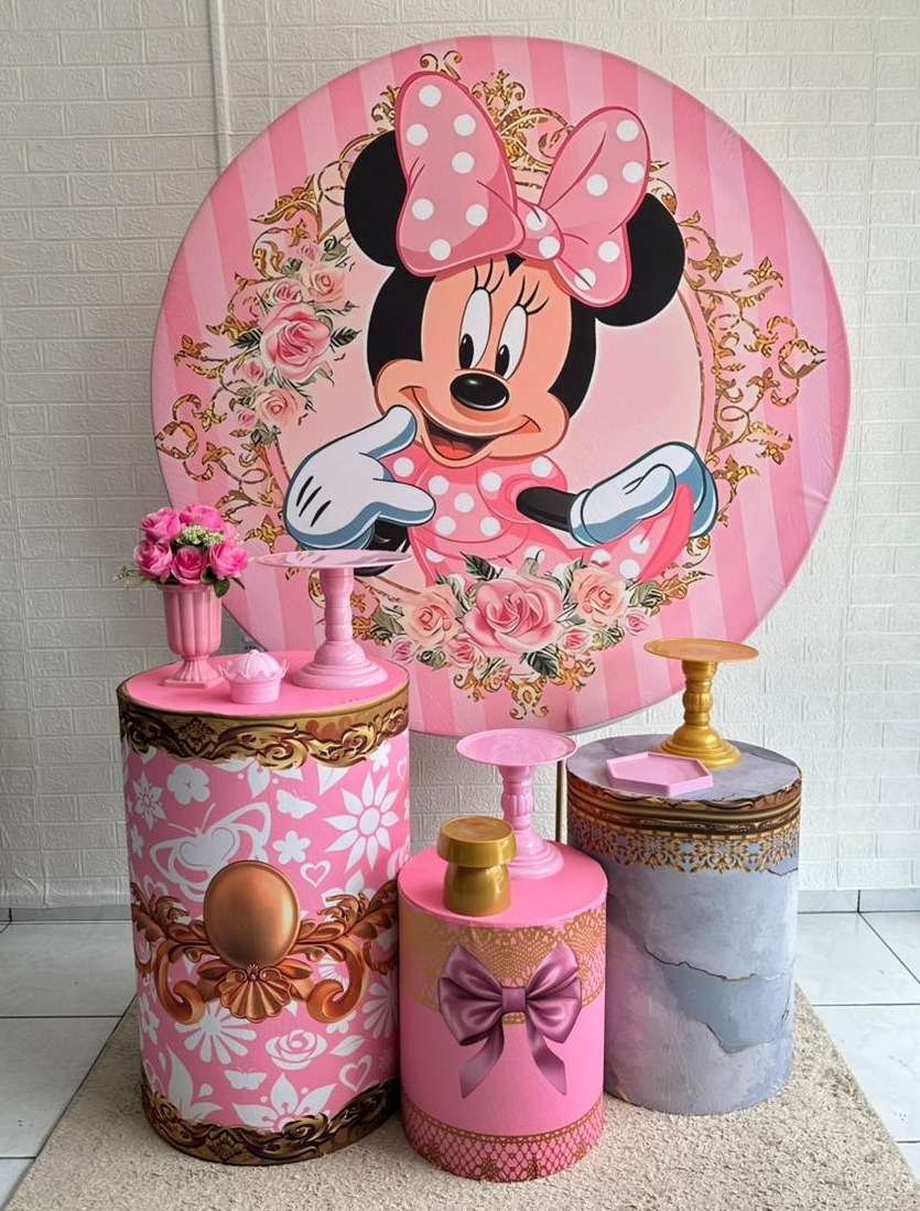 Kit Padrão Minie Rosa - VIVAZ DECORAÇÕES - PEGUE E MONTE