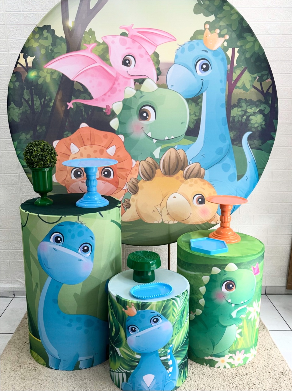 Kit Padrão Dino Baby Menino - VIVAZ DECORAÇÕES - PEGUE E MONTE