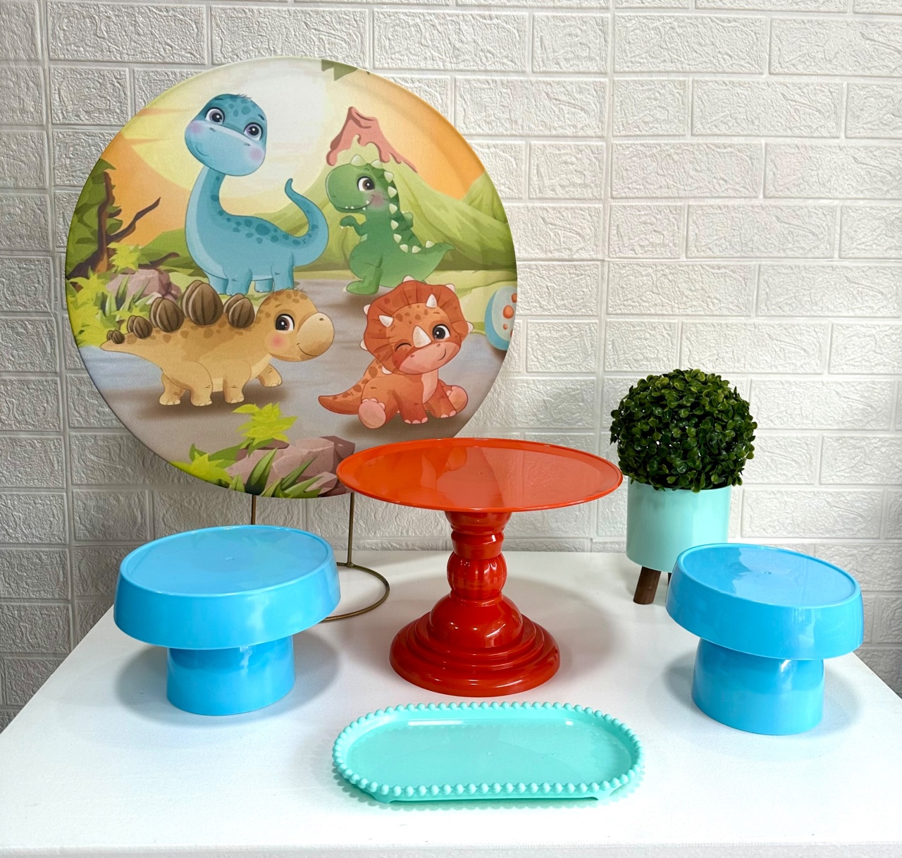 Mini Kit Dino Baby 3 - VIVAZ DECORAÇÕES - PEGUE E MONTE