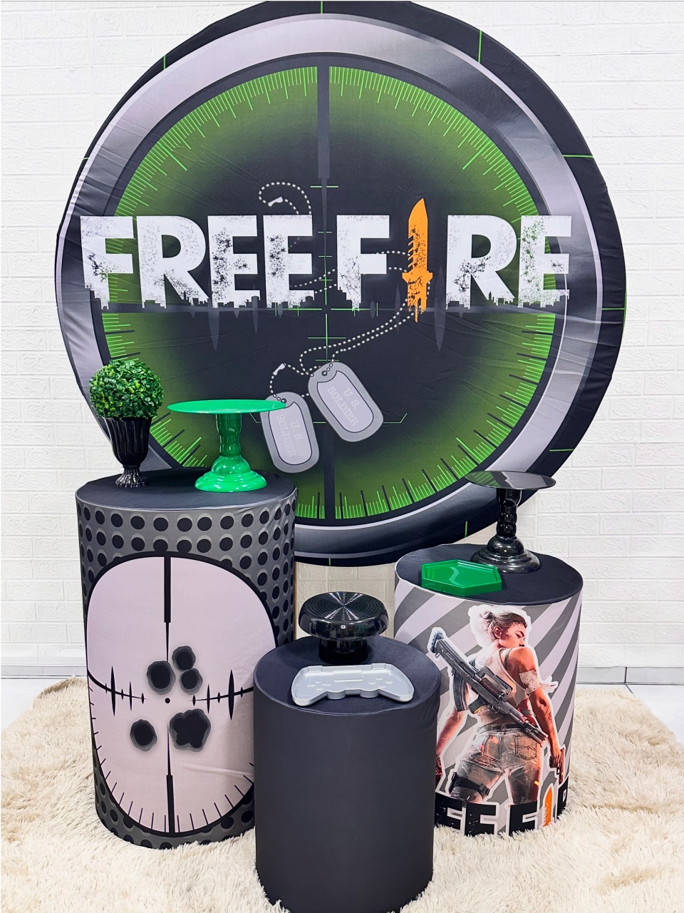 Kit Padrão Free Fire - VIVAZ DECORAÇÕES - PEGUE E MONTE