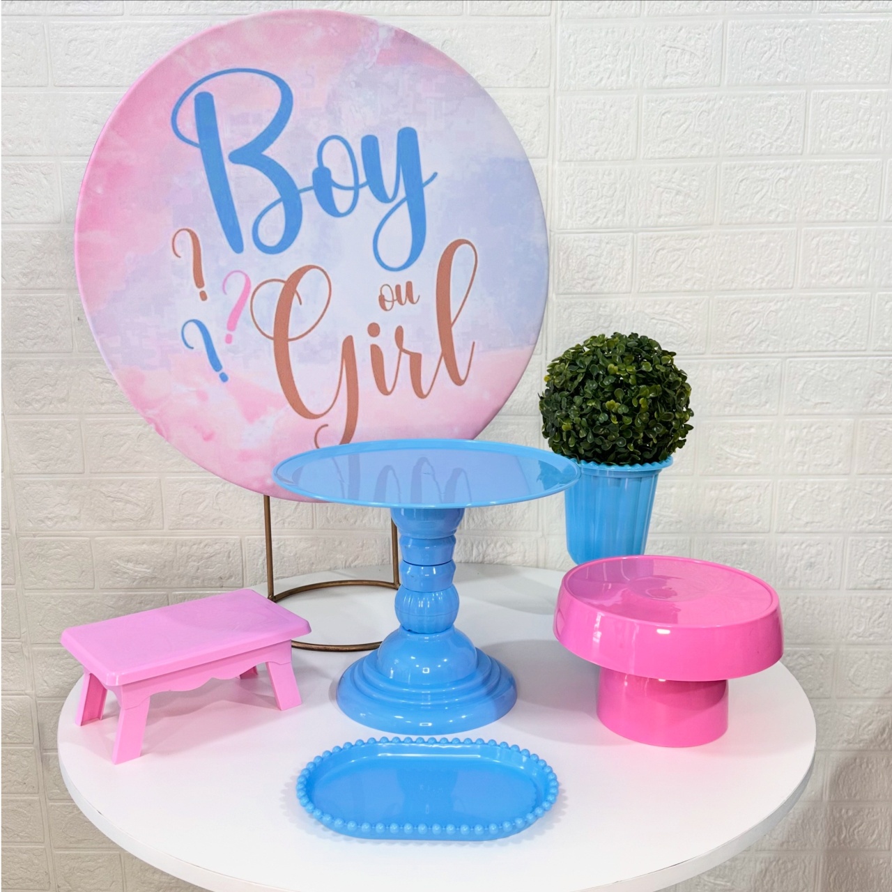 Mini Kit Chá Revelação - VIVAZ DECORAÇÕES - PEGUE E MONTE