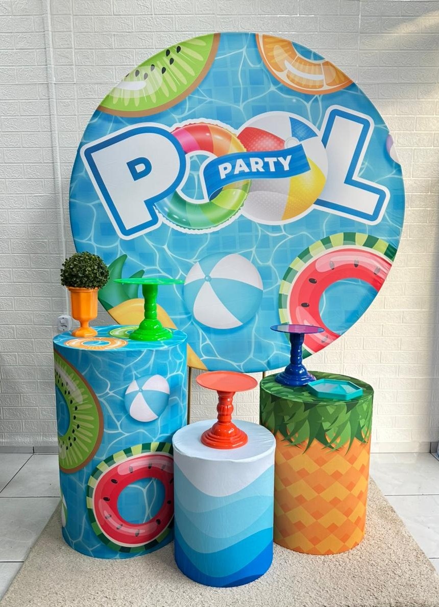 Kit Padrão Pool Party - VIVAZ DECORAÇÕES - PEGUE E MONTE