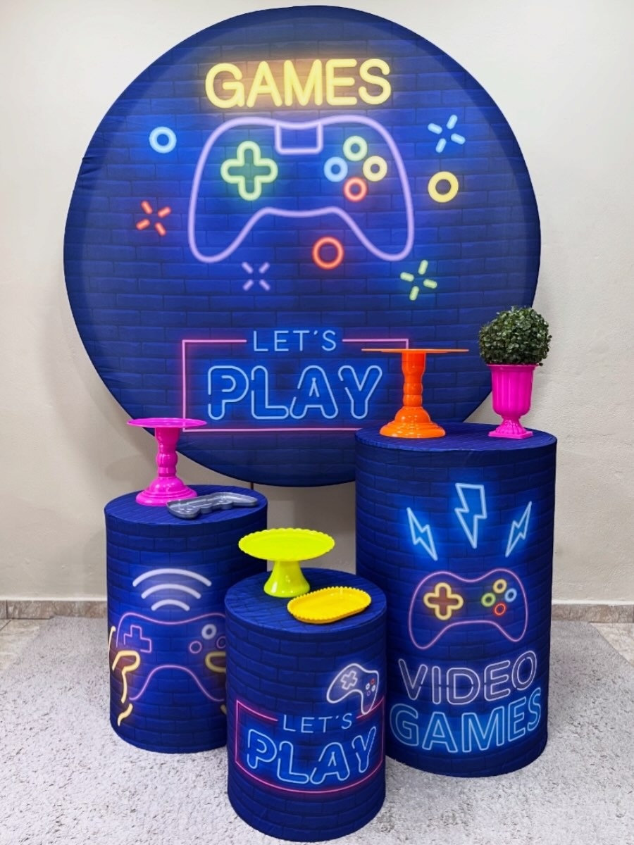 Kit Padrão Vídeo Game  - VIVAZ DECORAÇÕES - PEGUE E MONTE