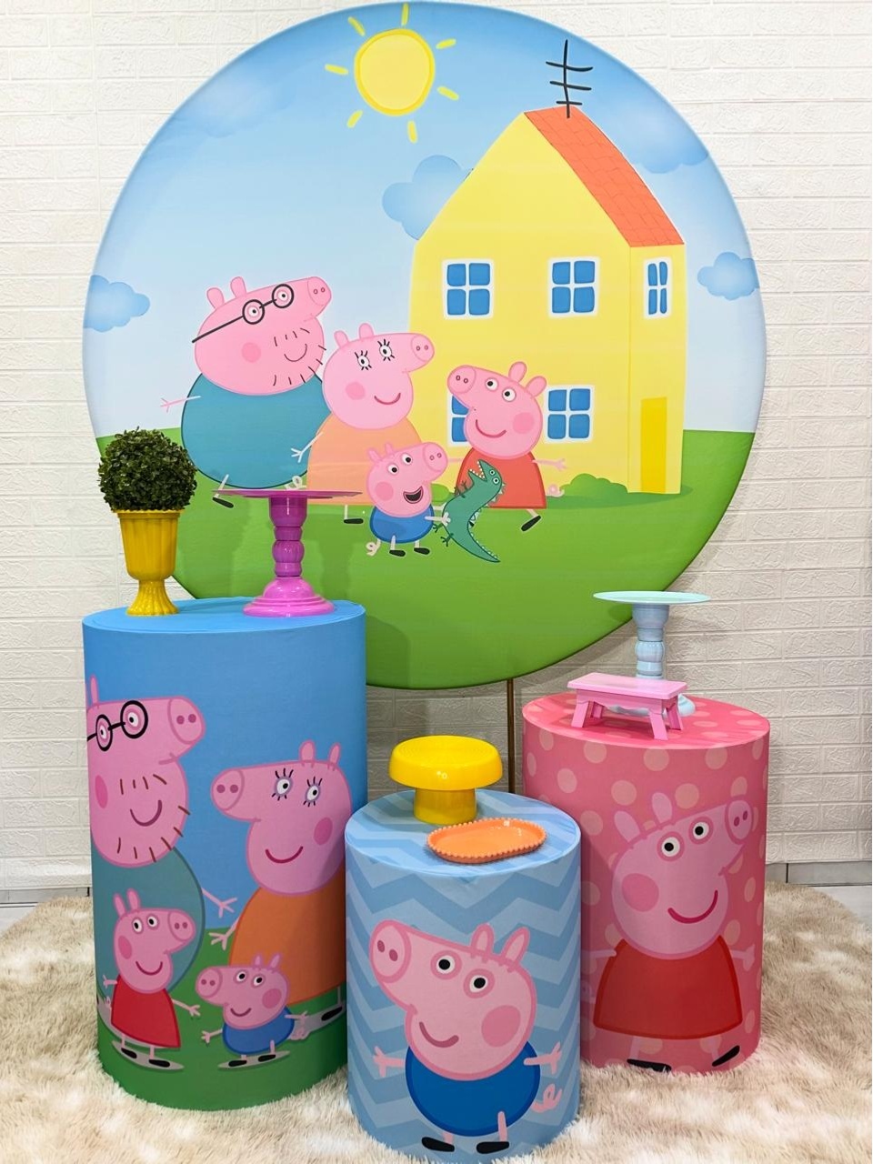 Kit Padrão Peppa Pig - VIVAZ DECORAÇÕES - PEGUE E MONTE