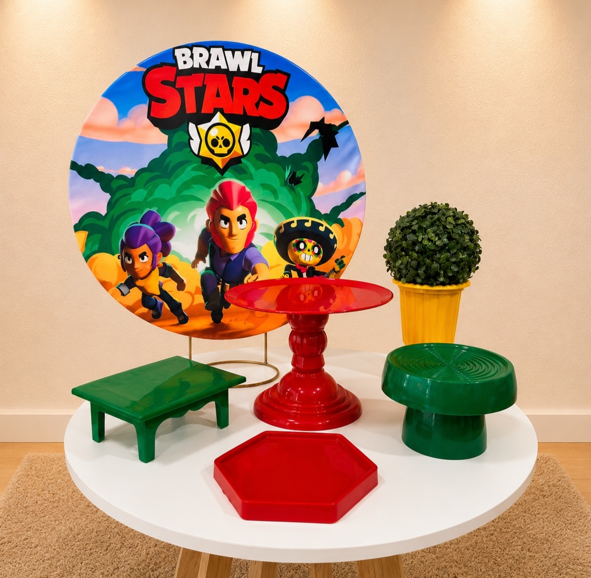 Mini Kit Brawl Stars - VIVAZ DECORAÇÕES - PEGUE E MONTE