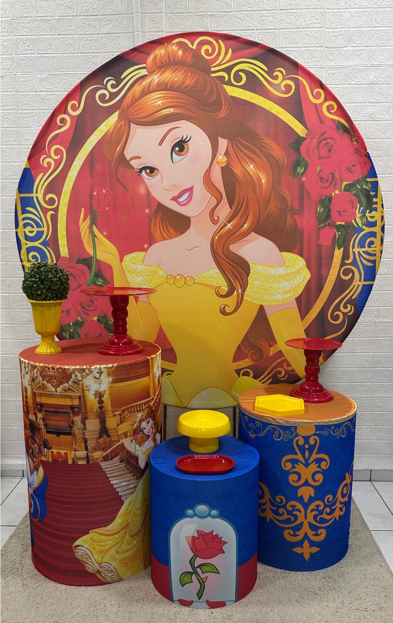 Kit Padrão Bela E A Fera - VIVAZ DECORAÇÕES - PEGUE E MONTE