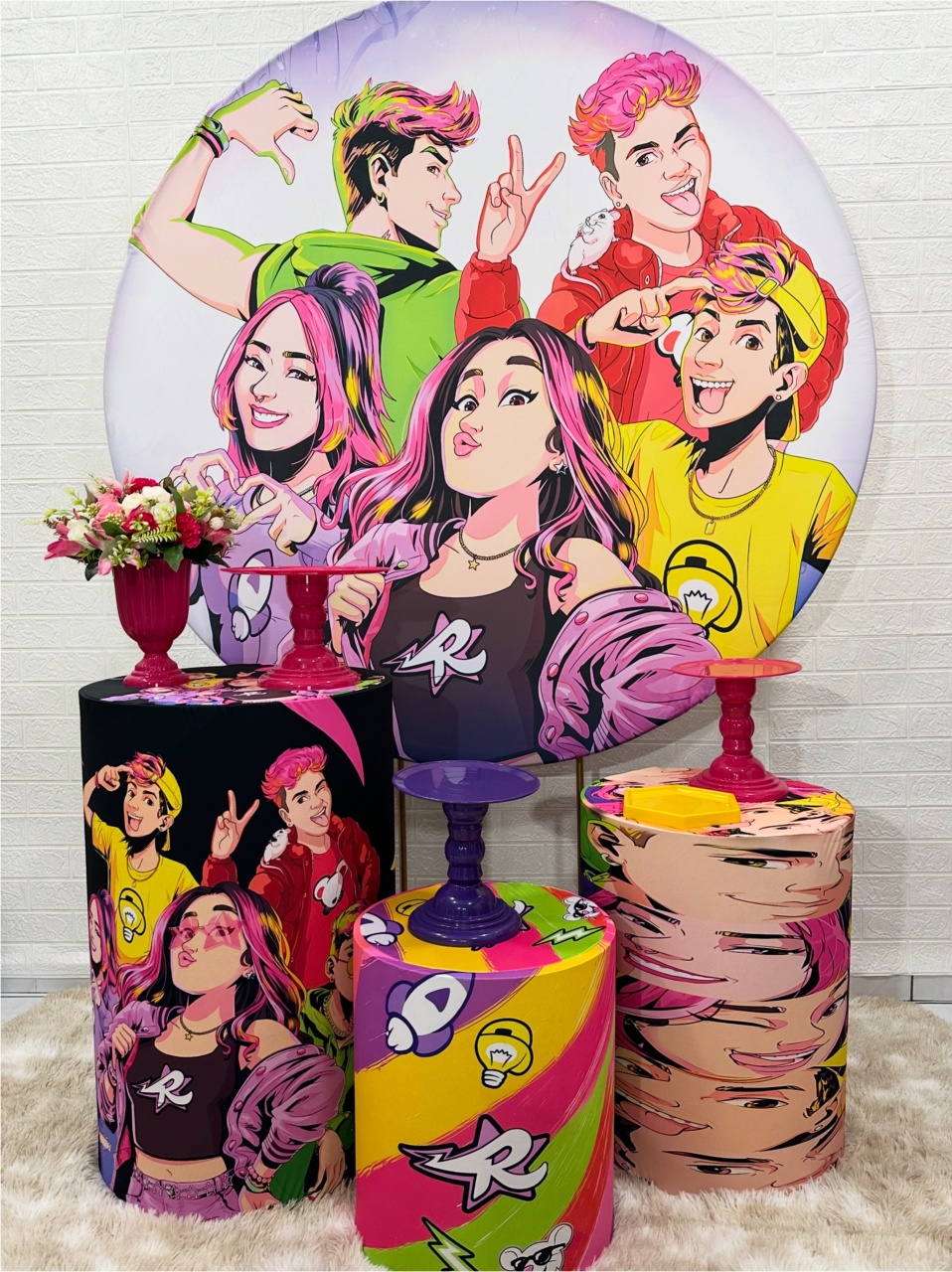 Kit Padrão Os Rosas - VIVAZ DECORAÇÕES - PEGUE E MONTE