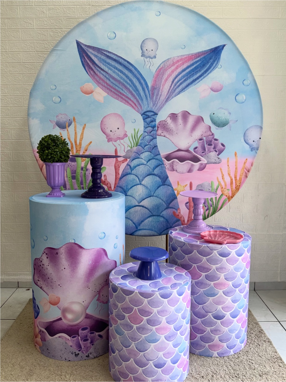 Kit Padrão Sereia - VIVAZ DECORAÇÕES - PEGUE E MONTE