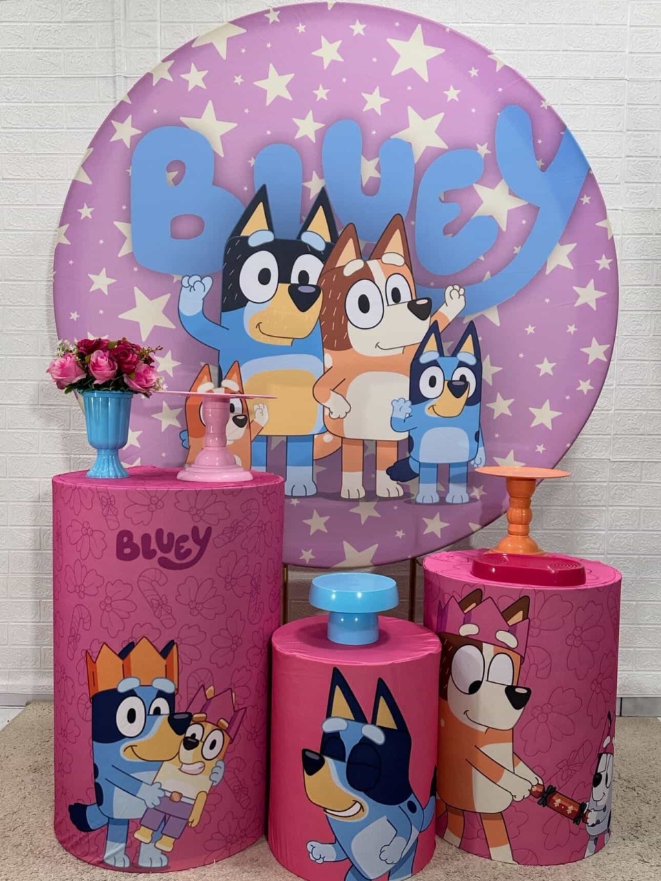 Kit Padrão Bluey Menina - VIVAZ DECORAÇÕES - PEGUE E MONTE
