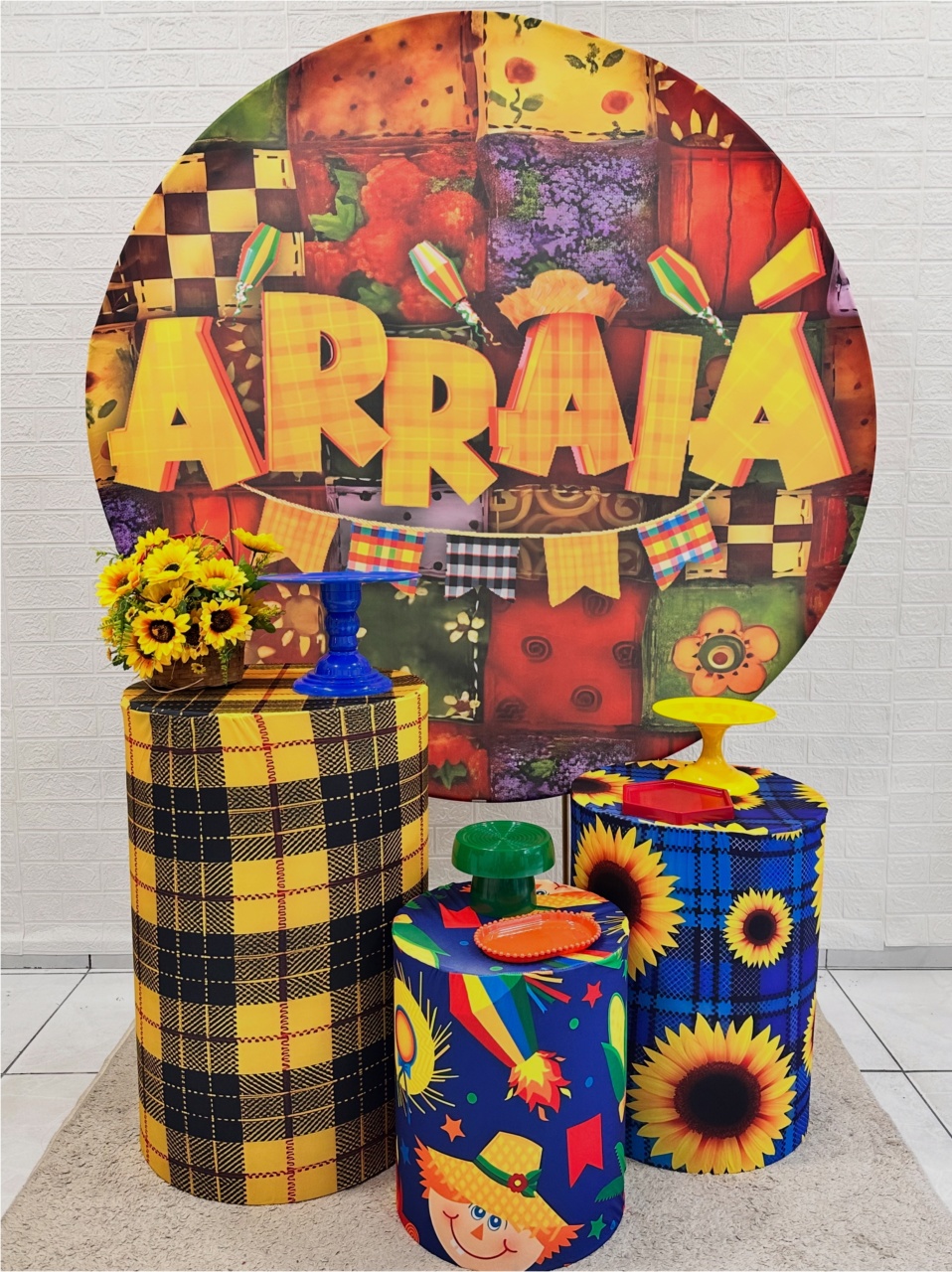 Kit Padrão Arraia Festa Junina - VIVAZ DECORAÇÕES - PEGUE E MONTE