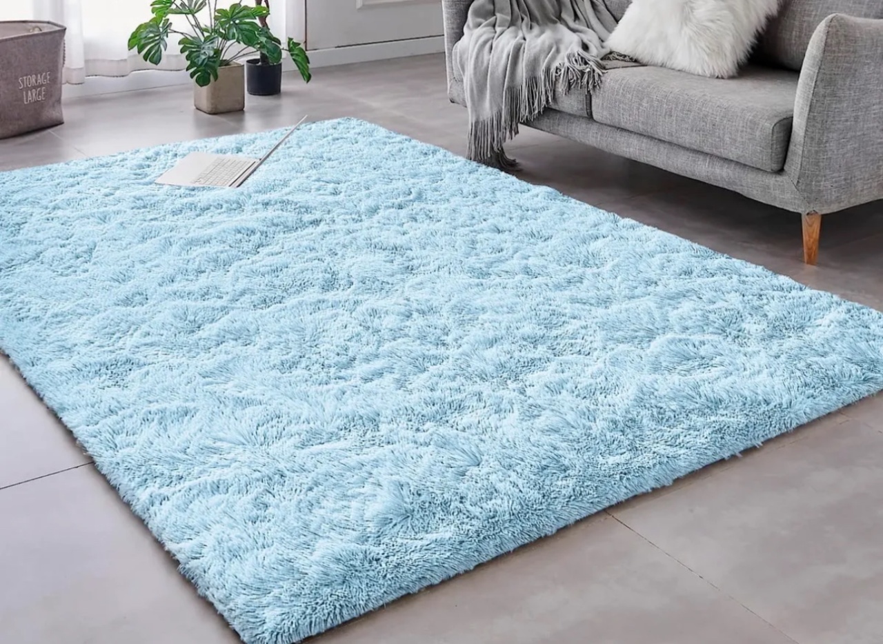 Tapete Pequeno Azul Bebê 1X1,5 - VIVAZ DECORAÇÕES - PEGUE E MONTE