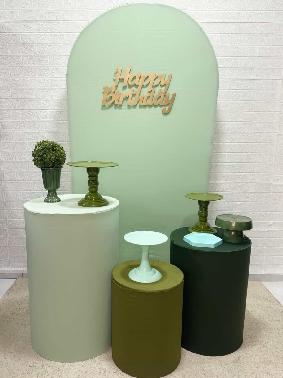 Kit Padrão Romano Esmeralda - VIVAZ DECORAÇÕES - PEGUE E MONTE