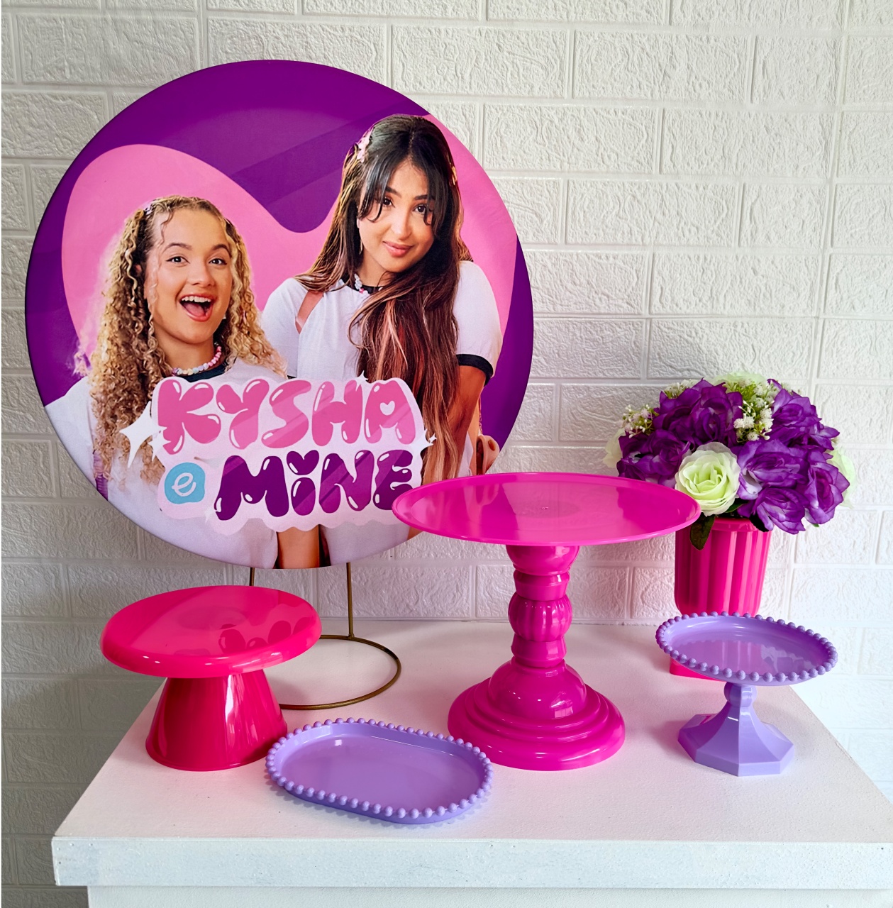 Mini Kit Kisha E Mine - VIVAZ DECORAÇÕES - PEGUE E MONTE