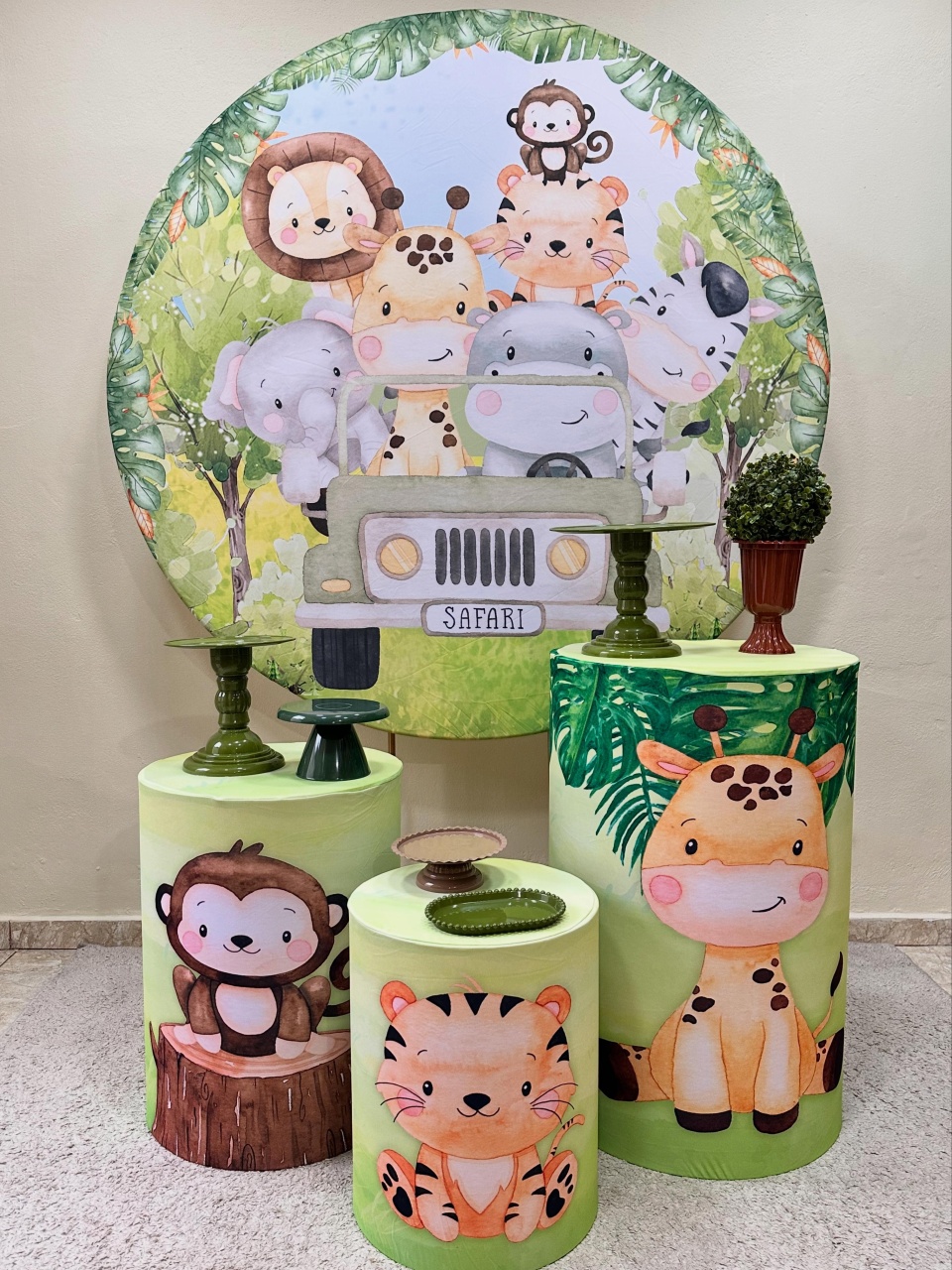 Kit Padrão Safari Menino - VIVAZ DECORAÇÕES - PEGUE E MONTE