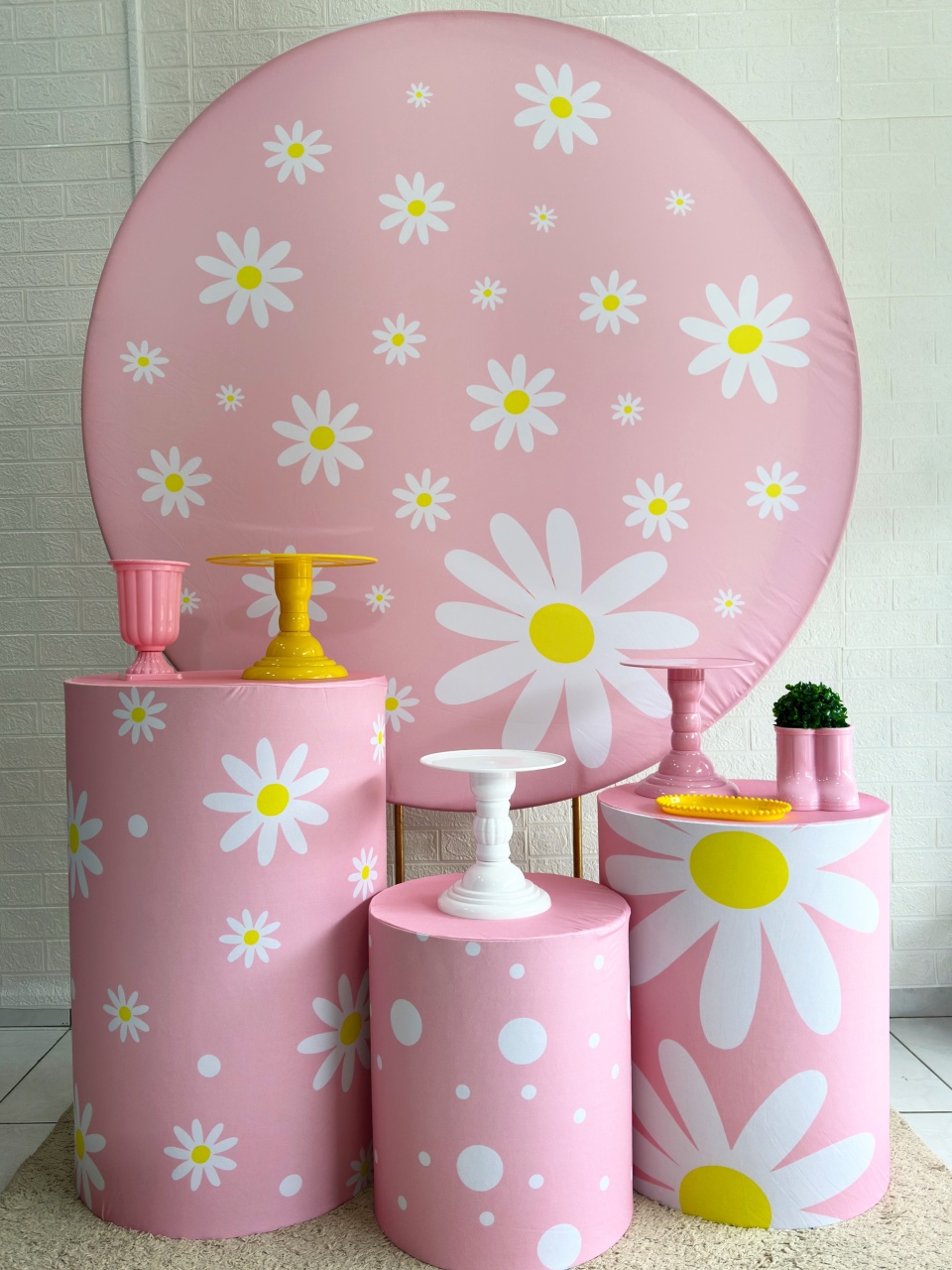 Kit Padrão Margarida Rosa - VIVAZ DECORAÇÕES - PEGUE E MONTE
