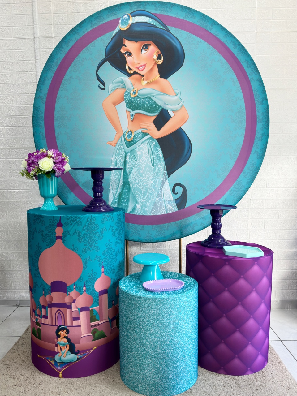 Kit Padrão Princesa Jasminie - VIVAZ DECORAÇÕES - PEGUE E MONTE