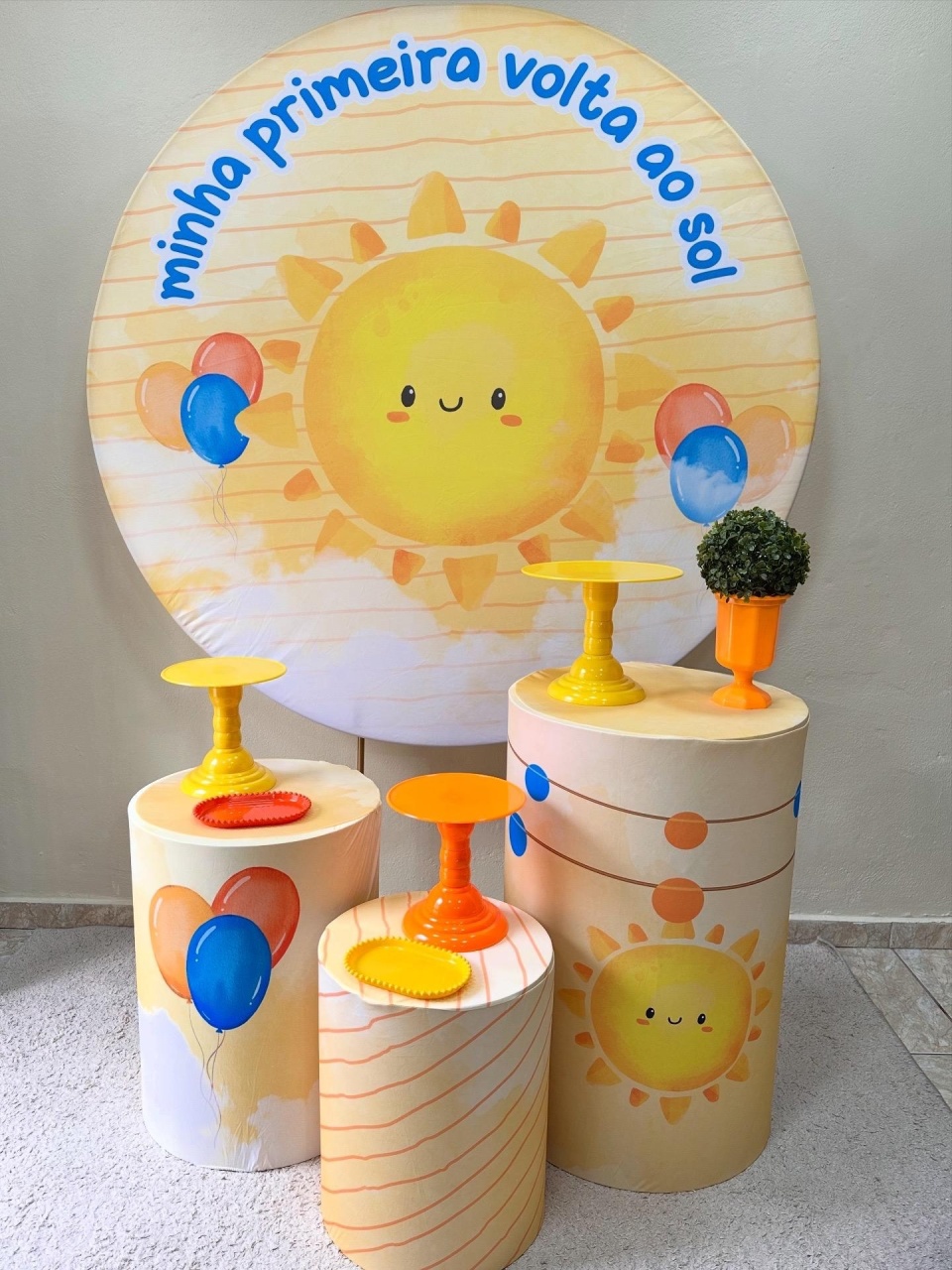Kit Padrão Minha 1º Volta Ao Sol - VIVAZ DECORAÇÕES - PEGUE E MONTE