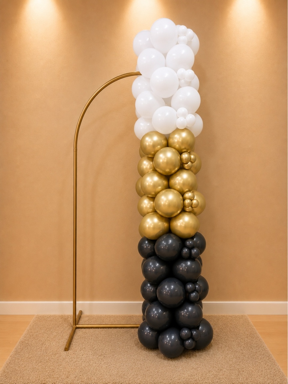 Arco de Balão Simples Com Metalizado (G) - VIVAZ DECORAÇÕES - PEGUE E MONTE