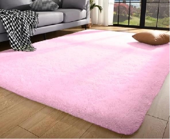 Tapete Rosa Claro 1,5X2 - VIVAZ DECORAÇÕES - PEGUE E MONTE