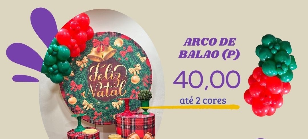 Arco de Balão  - VIVAZ DECORAÇÕES - PEGUE E MONTE