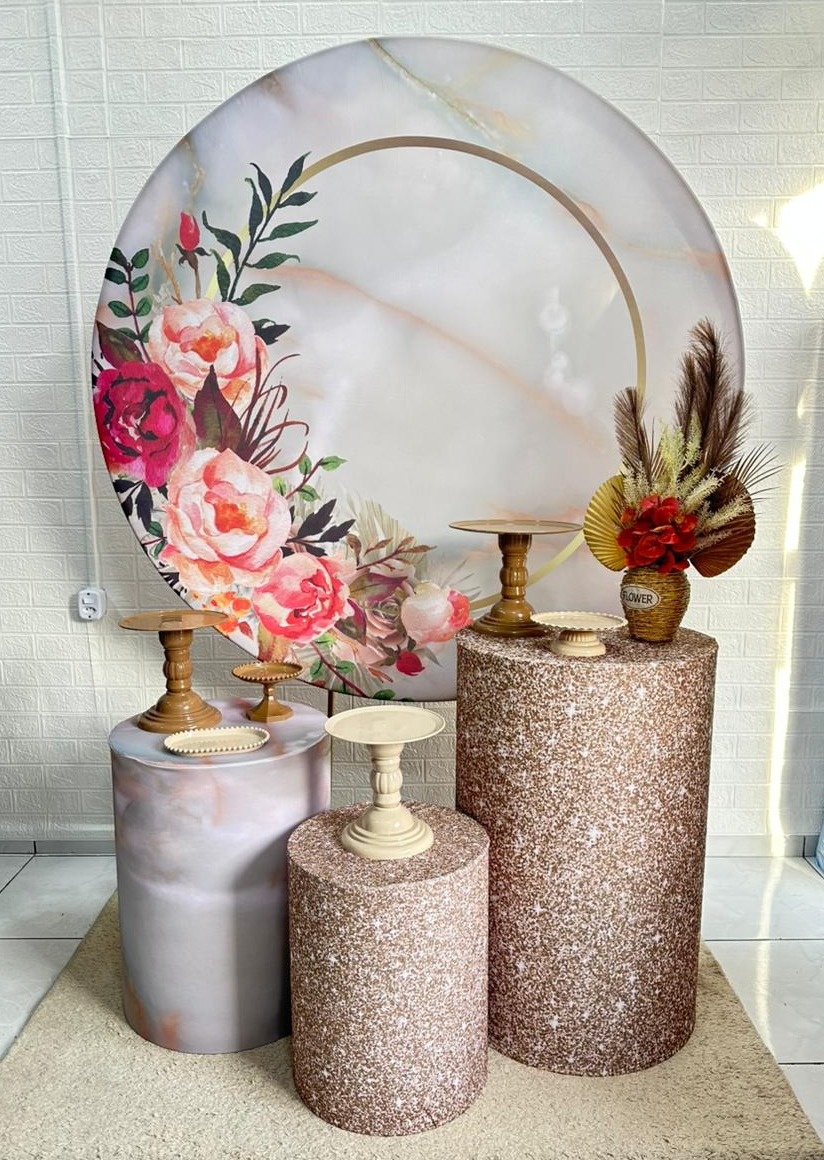Kit Padrão Floral Rose Gold - VIVAZ DECORAÇÕES - PEGUE E MONTE