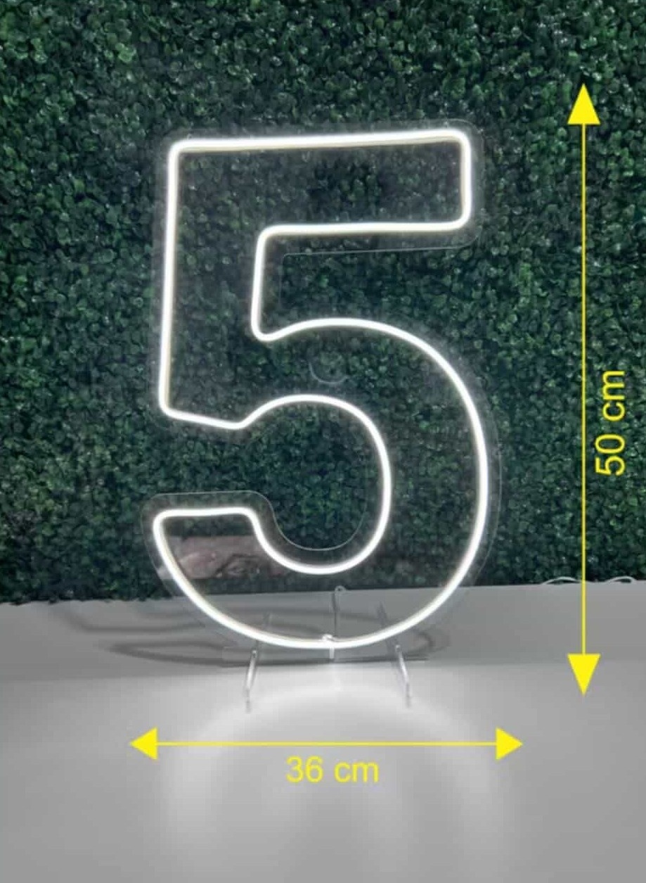 Led 50Cm (Nº 5)  - VIVAZ DECORAÇÕES - PEGUE E MONTE