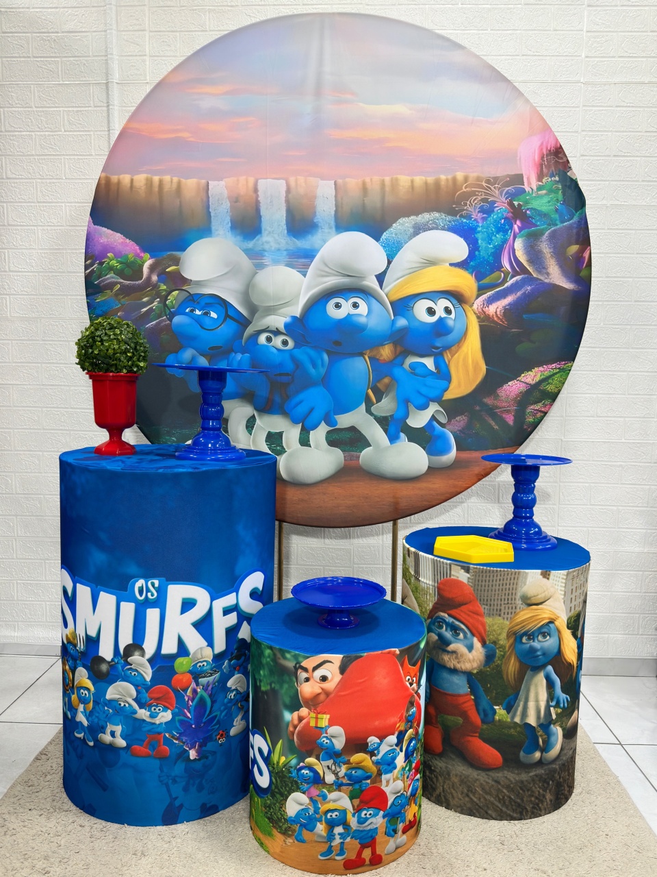 Kit Padrão Smurfs - VIVAZ DECORAÇÕES - PEGUE E MONTE