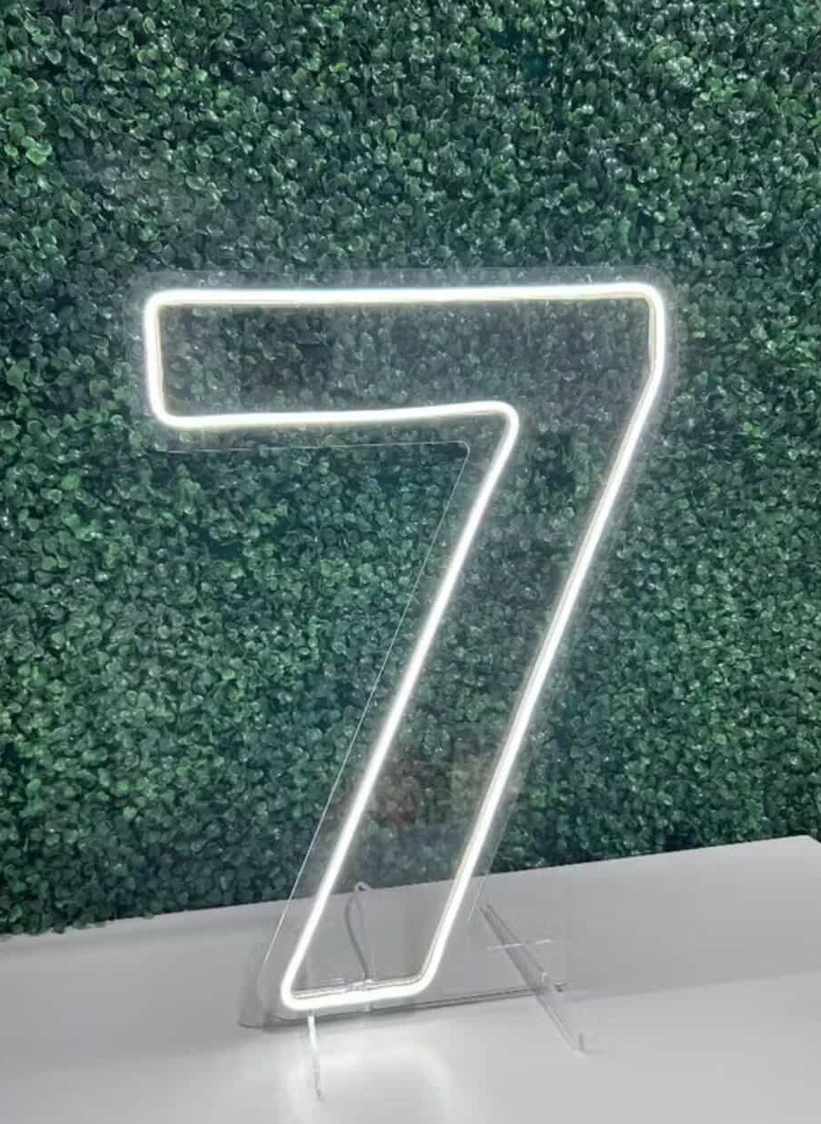 Led 50Cm (Nº 7)  - VIVAZ DECORAÇÕES - PEGUE E MONTE