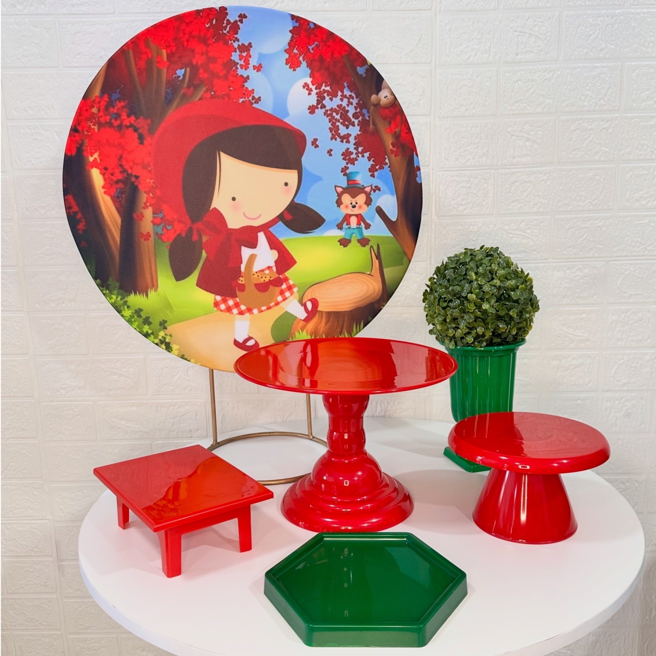Mini Kit Chapeuzinho Vermelho - VIVAZ DECORAÇÕES - PEGUE E MONTE