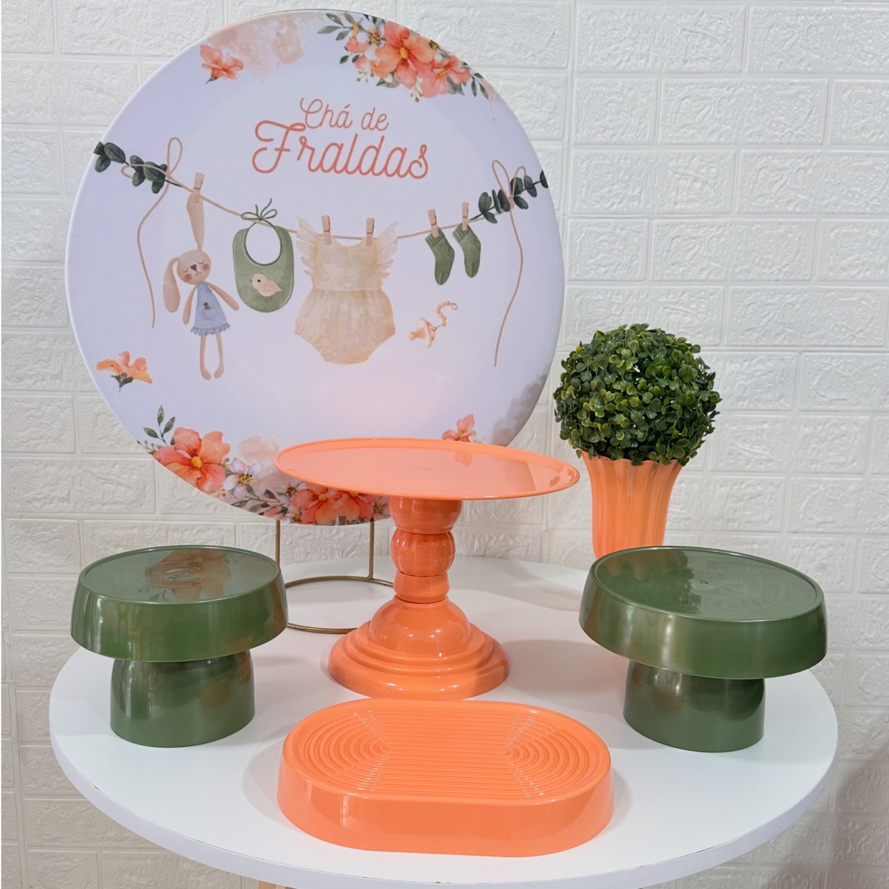 Mini Kit Chá de Fraldas - VIVAZ DECORAÇÕES - PEGUE E MONTE