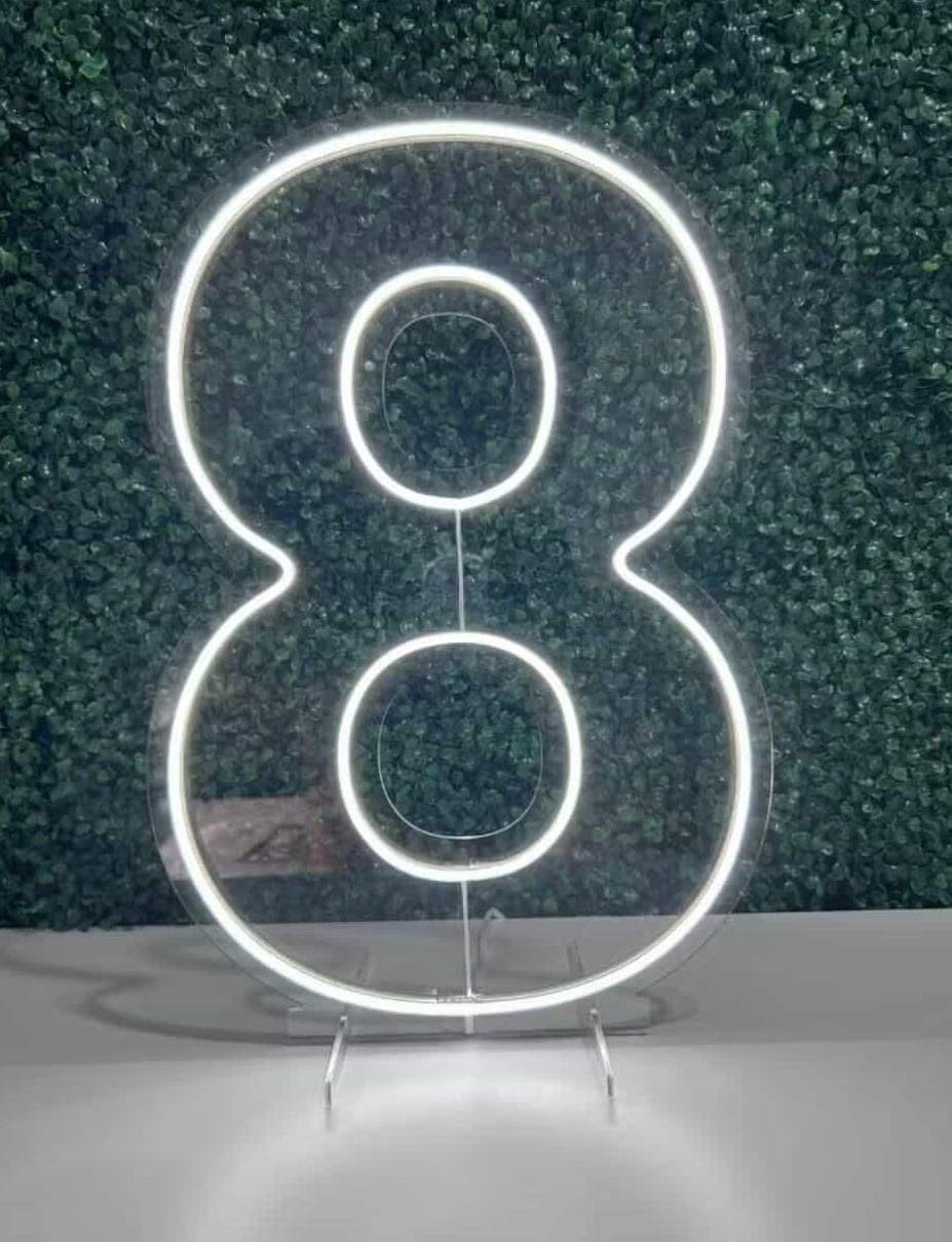 Led 50Cm (Nº 8)   - VIVAZ DECORAÇÕES - PEGUE E MONTE