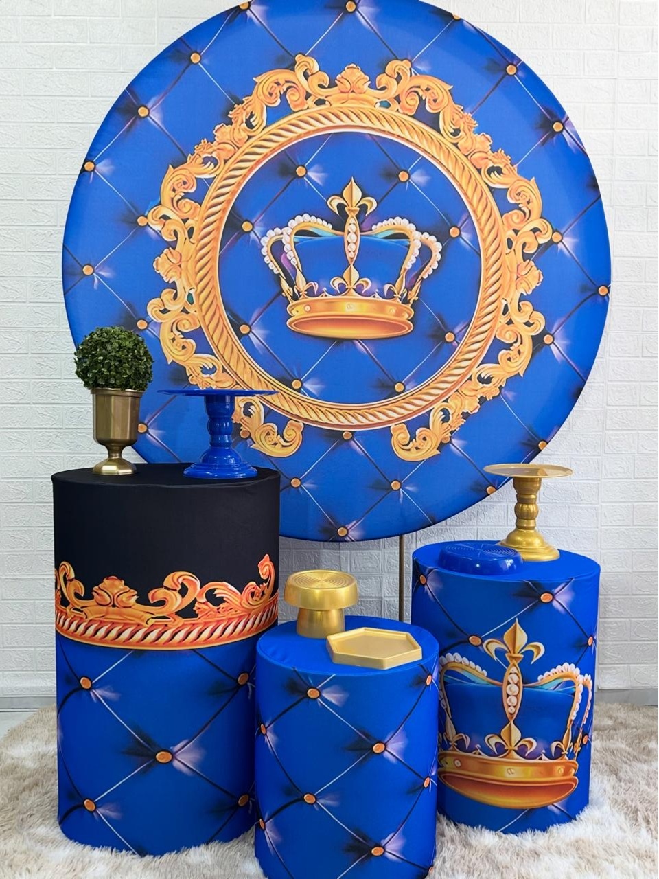 Kit Padrão Coroa Azul - VIVAZ DECORAÇÕES - PEGUE E MONTE