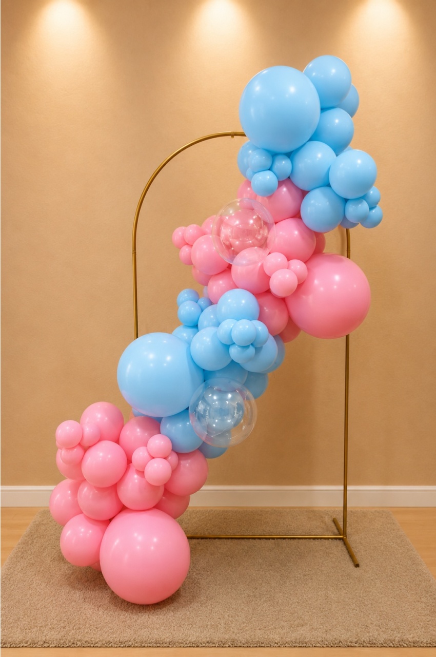 Arco de Balão Descontruido (Cor Lisa) - VIVAZ DECORAÇÕES - PEGUE E MONTE