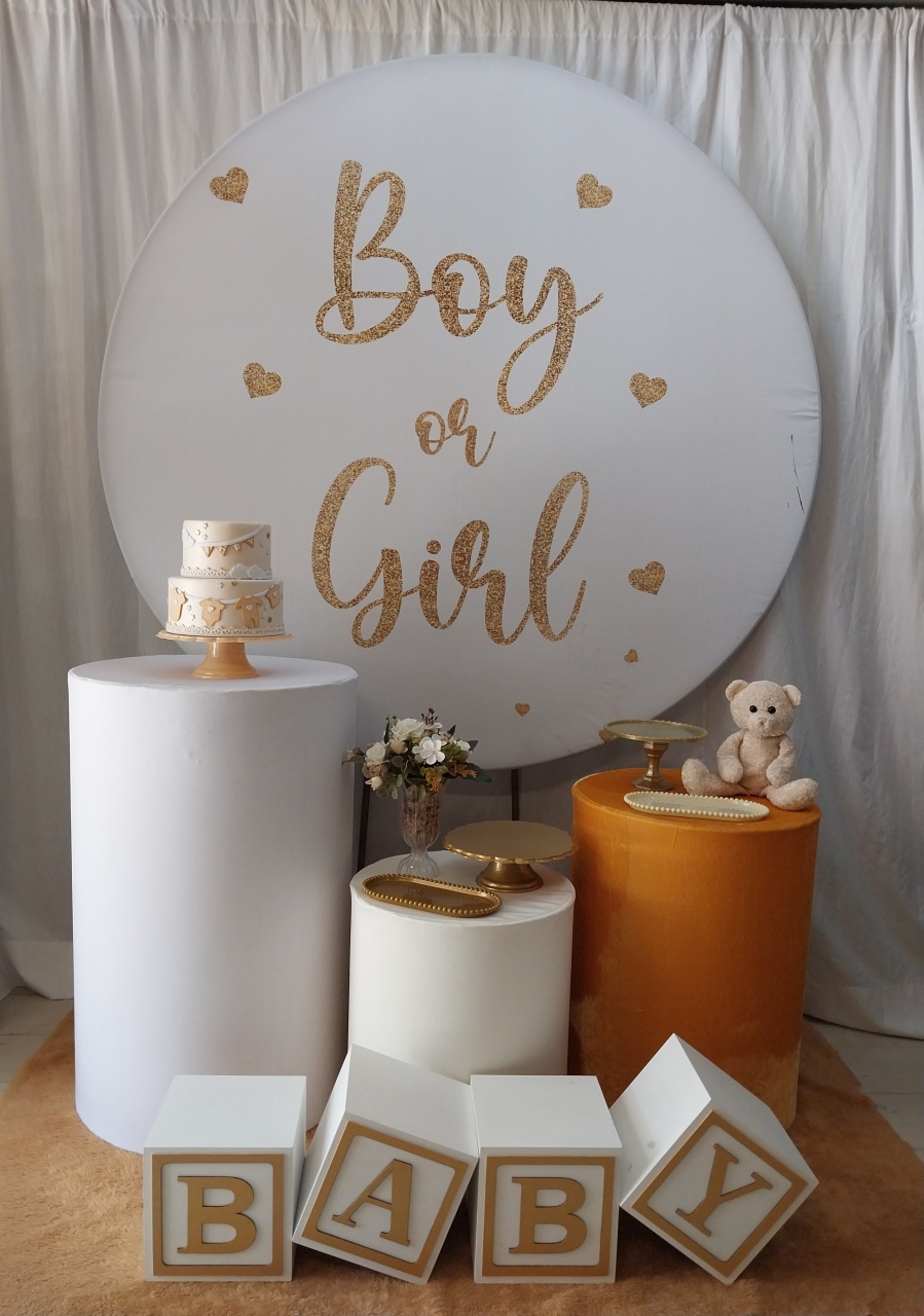 Chá Revelação Dourado  - Mundo Floral eventos