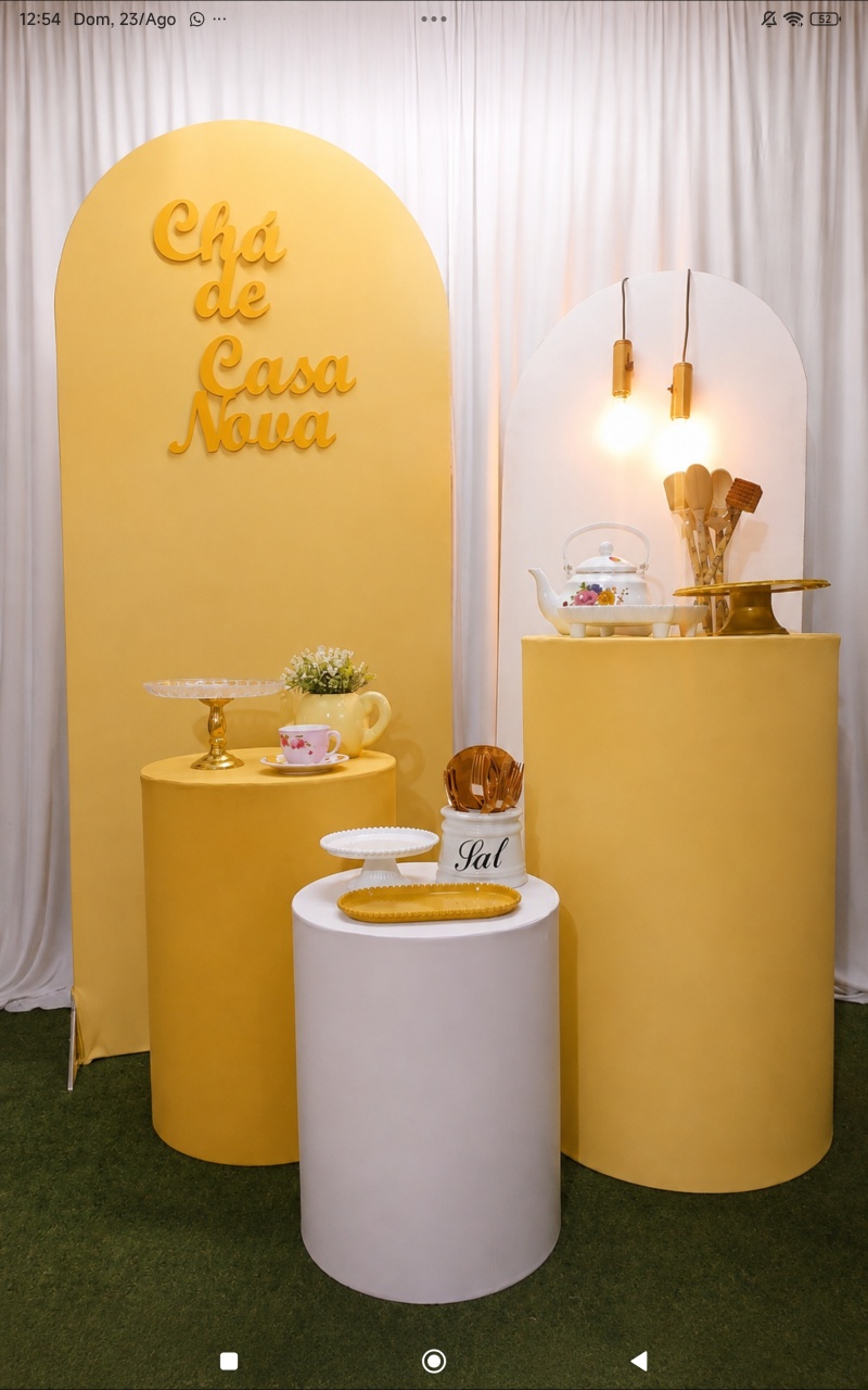 Kit Chá Casa Nova Amarelo - Mundo Floral eventos
