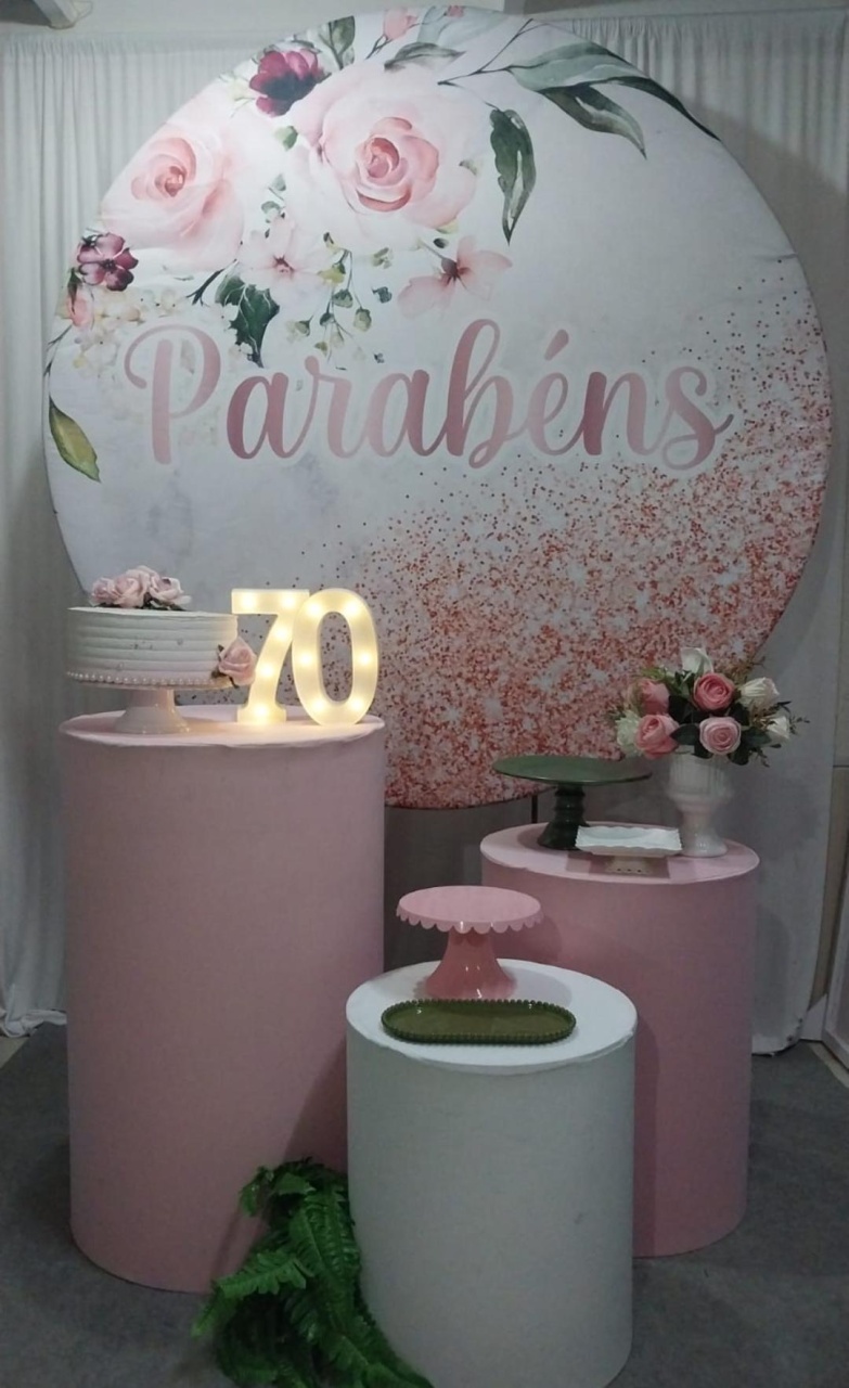 Kit Parabéns Rosa - Mundo Floral eventos