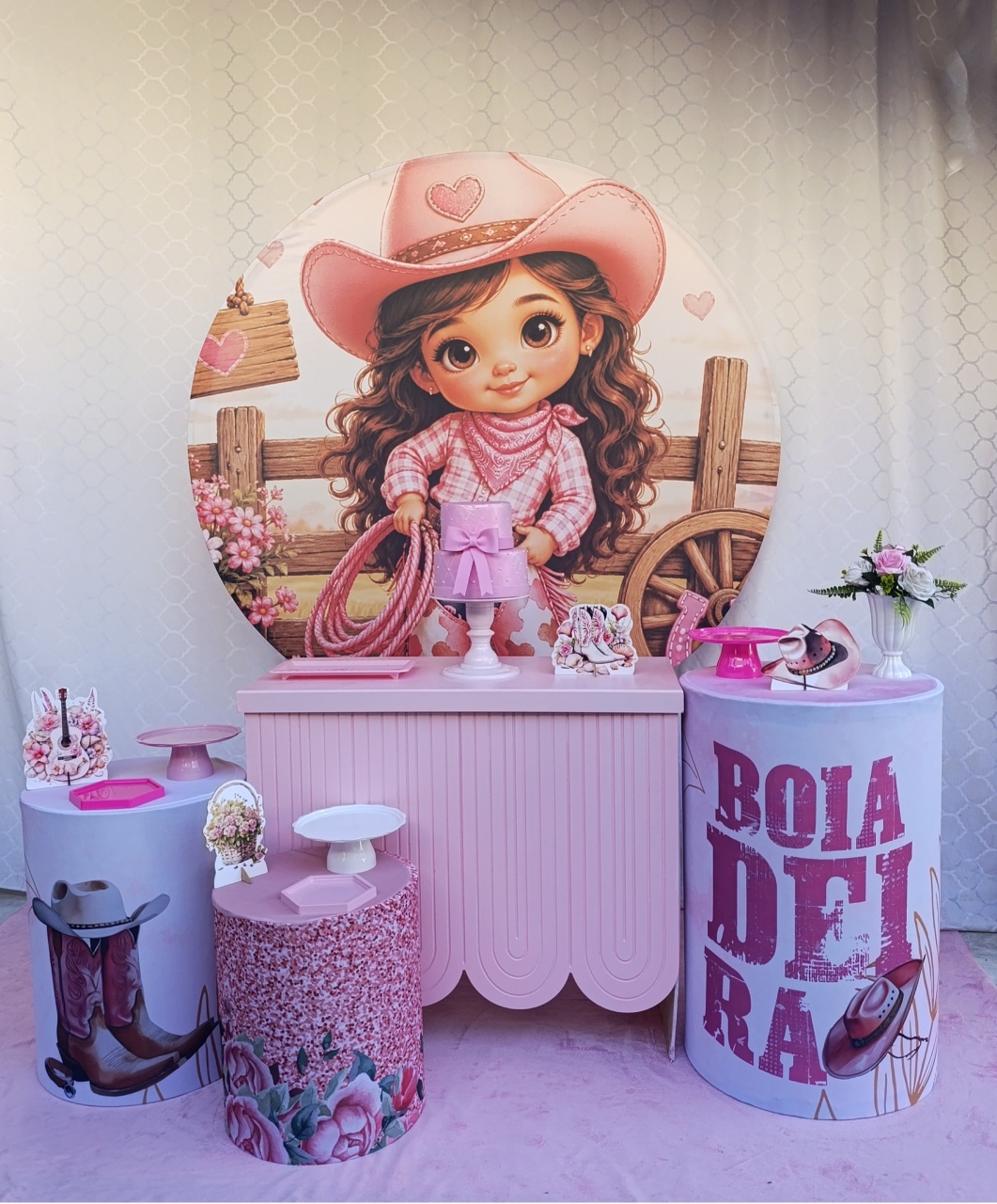 Boiadeira Cute - Kit Comemore - FELIZ DATA PEGUE E MONTE 