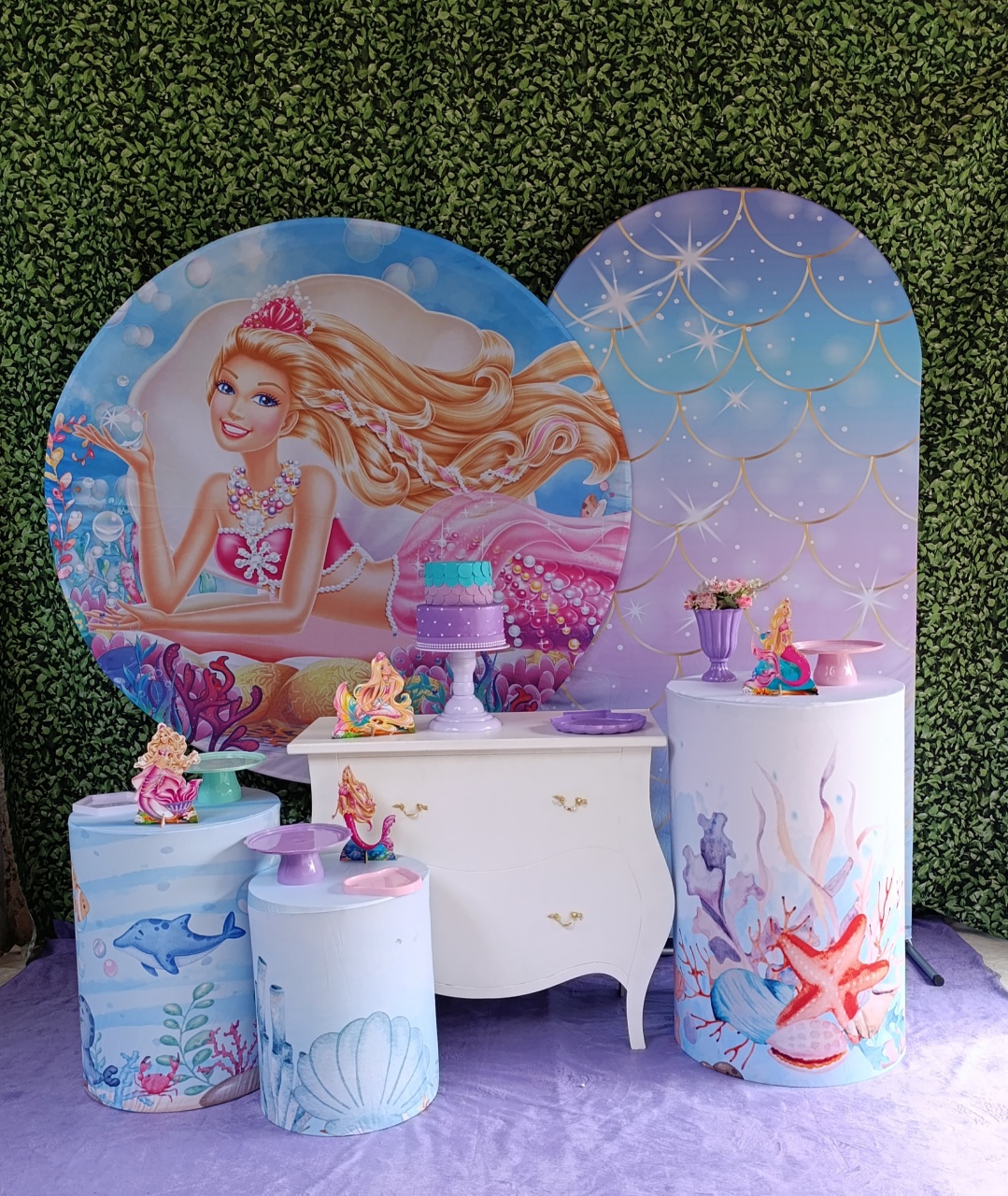 Barbie Sereia - Kit Felicidade  - FELIZ DATA PEGUE E MONTE 